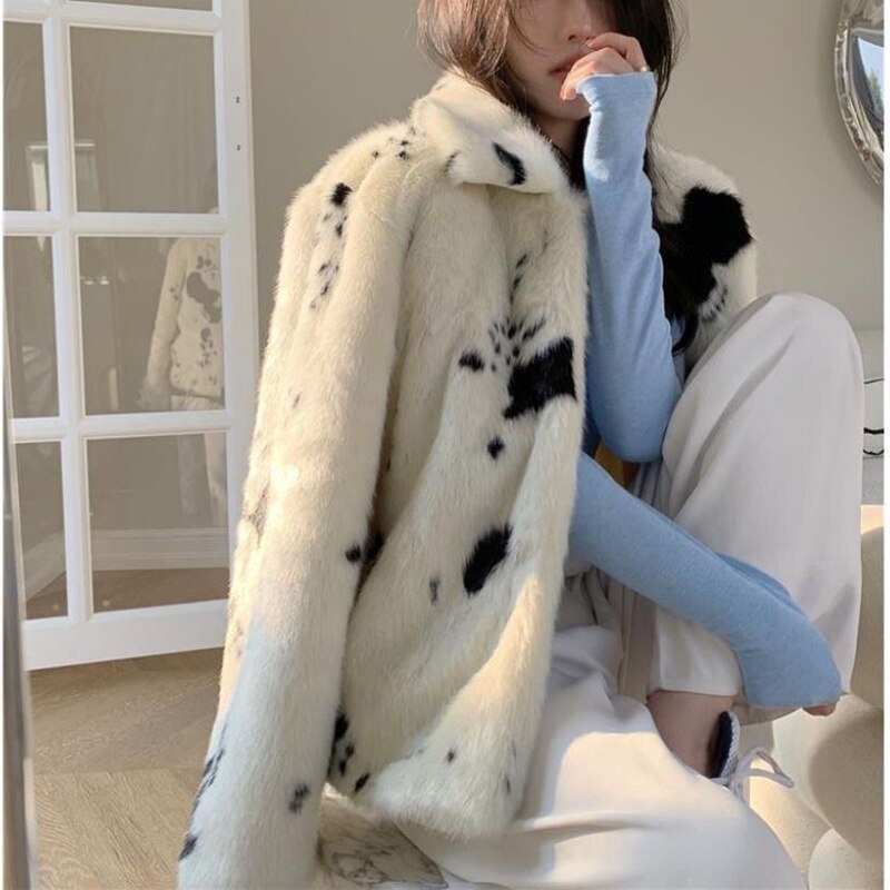 Faux Fur Jacket for Women | Stylish and Comfortable-White-S-State of Style