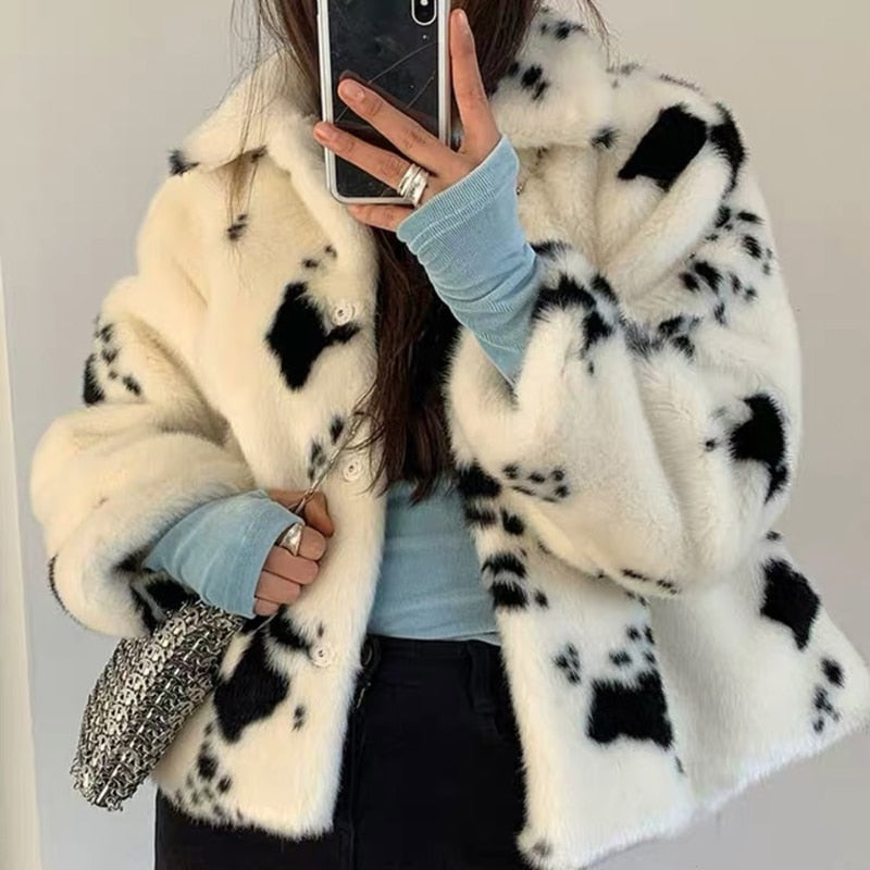 Faux Fur Jacket for Women | Stylish and Comfortable-White-S-State of Style