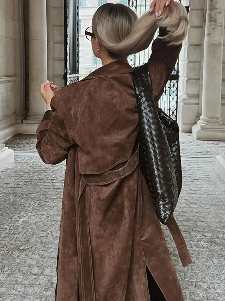 Faux Suede Winter Jacket for Women - Sorina-S-State of Style