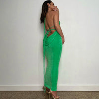 Fayen Maxi Dress with Low Back | Stunning Entrance and Exit-Light Blue-S-State of Style