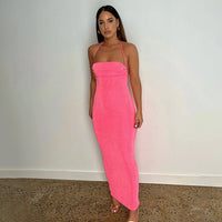 Fayen Maxi Dress with Low Back | Stunning Entrance and Exit-Pink-S-State of Style