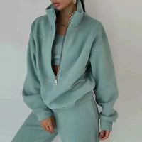 FayesSuit | Sporty & Stylish Women's Tracksuit-Light Green-S-State of Style