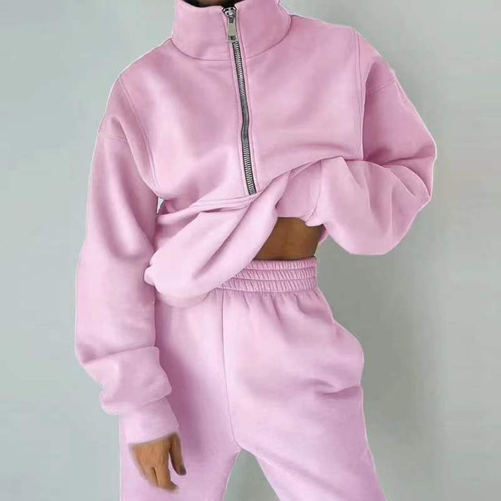 FayesSuit | Sporty & Stylish Women's Tracksuit-Pink-S-State of Style