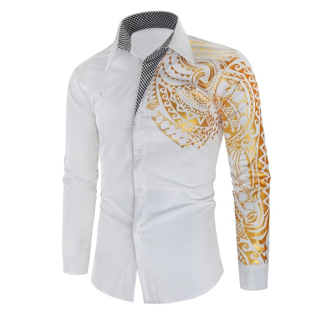 Men's shirt with golden details – Darius