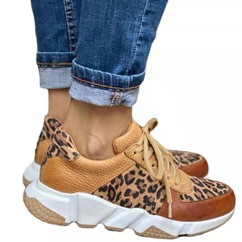 FebeSneakers | Trendy Platform Sneakers for Women-Leopard-4.5-State of Style
