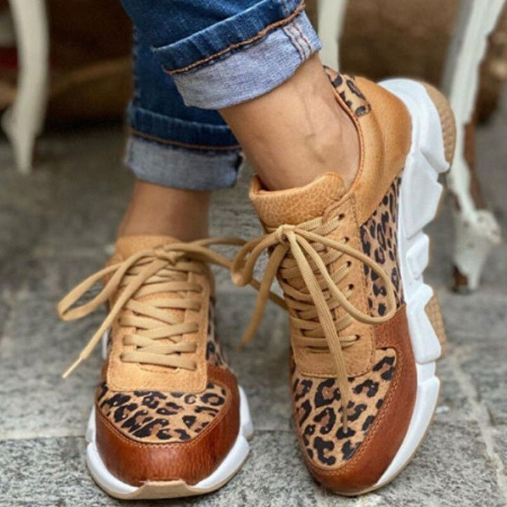FebeSneakers | Trendy Platform Sneakers for Women-Leopard-4.5-State of Style