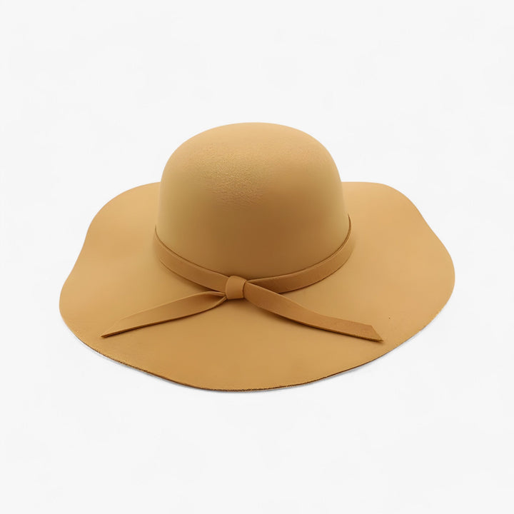 Fedora women's hat made of wool felt – Marveil-Khaki-State of Style