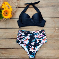 Felicia Bikini | Unique & Trendy-Black Floral-S-State of Style