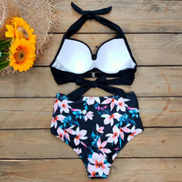 Felicia Bikini | Unique & Trendy-Black Floral-S-State of Style
