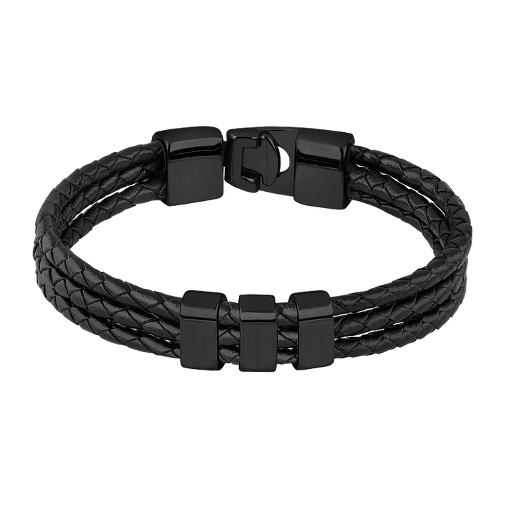 Felix Romance Engraved Bracelet-Black-State of Style