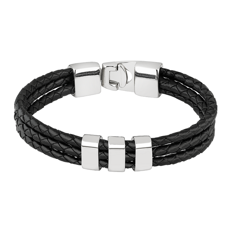 Felix Romance Engraved Bracelet-Silver-State of Style