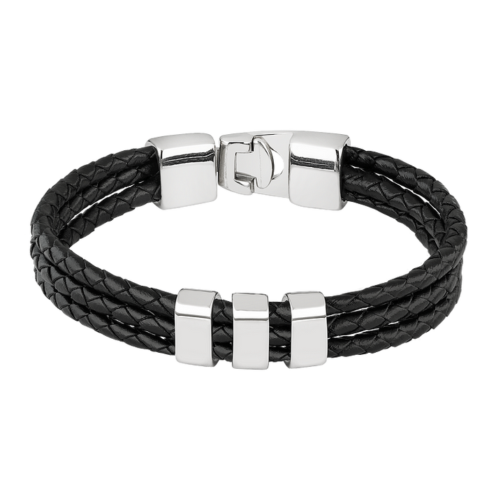 Felix Romance Engraved Bracelet-Silver-State of Style