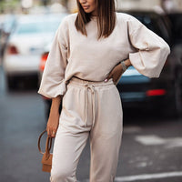 FellesPakje | Stylish & Comfortable Women's Tracksuit-Apricot-S-State of Style