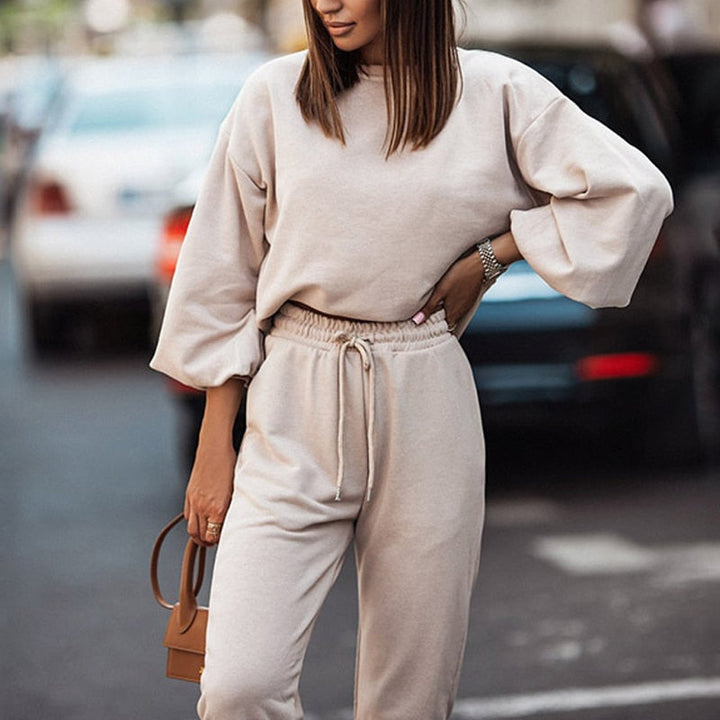 FellesPakje | Stylish & Comfortable Women's Tracksuit-Apricot-S-State of Style