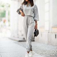 FellesPakje | Stylish & Comfortable Women's Tracksuit-White-S-State of Style