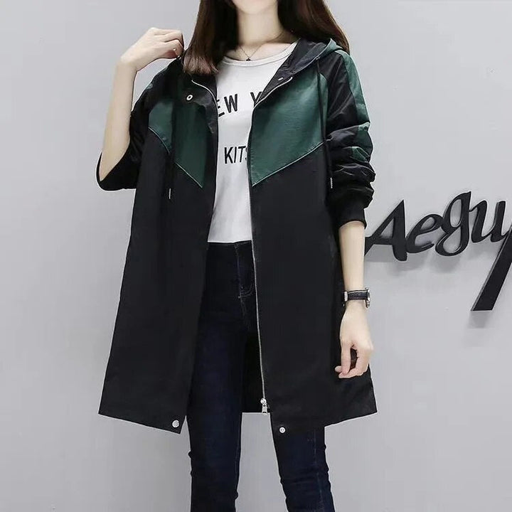 Ladies Trench Coat with Hood – Marit