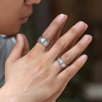 Feng Shui Ring | Symbol for Wealth, Luck, and Prosperity-Golden Dragon Adjustable-State of Style