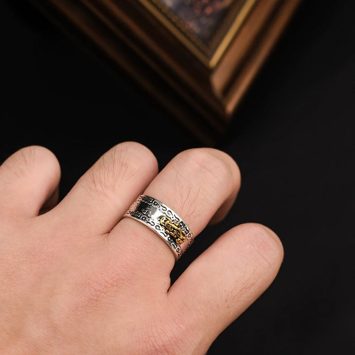 Feng Shui Ring | Symbol for Wealth, Luck, and Prosperity-Golden Dragon Adjustable-State of Style