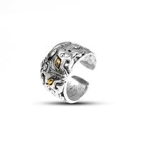 Feng Shui Ring | Symbol for Wealth, Luck, and Prosperity-Golden Eye Men Open-State of Style
