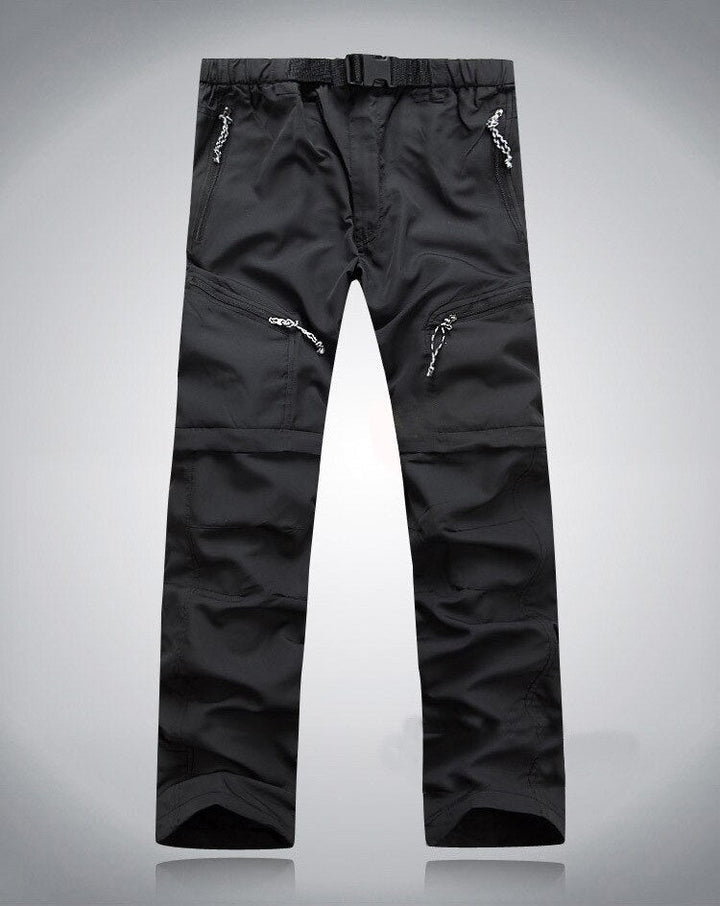 Fergus - Zip-Off Outdoor Pants | Convertible Adventure Trousers-Black-M-State of Style