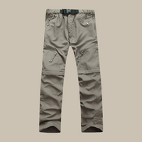 Fergus - Zip-Off Outdoor Pants | Convertible Adventure Trousers-Khaki-M-State of Style