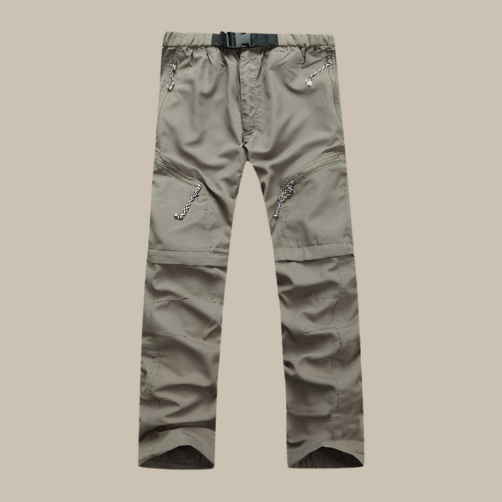 Fergus - Zip-Off Outdoor Pants | Convertible Adventure Trousers-Khaki-M-State of Style