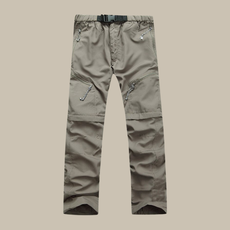 Fergus - Zip-Off Outdoor Pants | Convertible Adventure Trousers-Khaki-M-State of Style