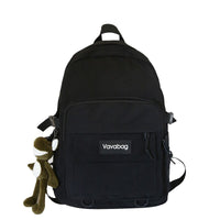 FessBag | Stylish & Functional Women's Backpack-Black-With Frog Pendant-State of Style