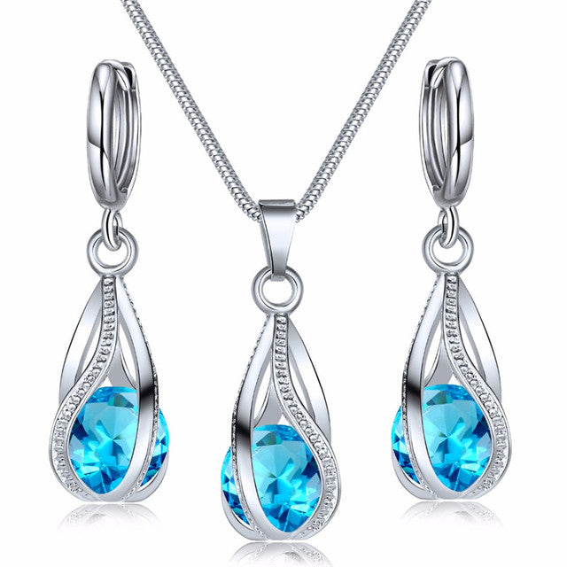 Festive Christmas Earrings | Holiday-Themed Jewellery Set-Blue Eyes-State of Style