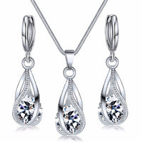 Festive Christmas Earrings | Holiday-Themed Jewellery Set-Crystal White-State of Style
