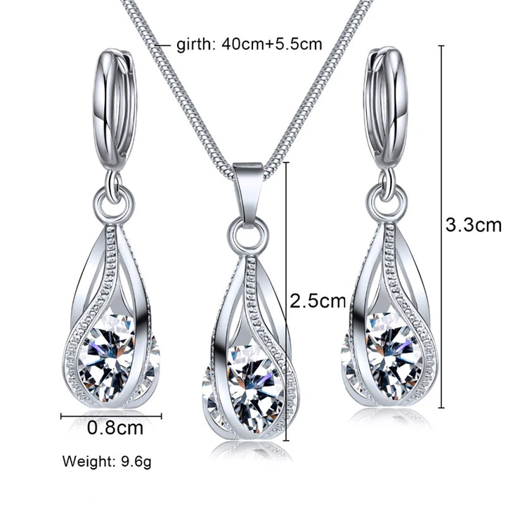 Festive Christmas Earrings | Holiday-Themed Jewellery Set-Oceanic Blue-State of Style