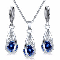 Festive Christmas Earrings | Holiday-Themed Jewellery Set-Oceanic Blue-State of Style