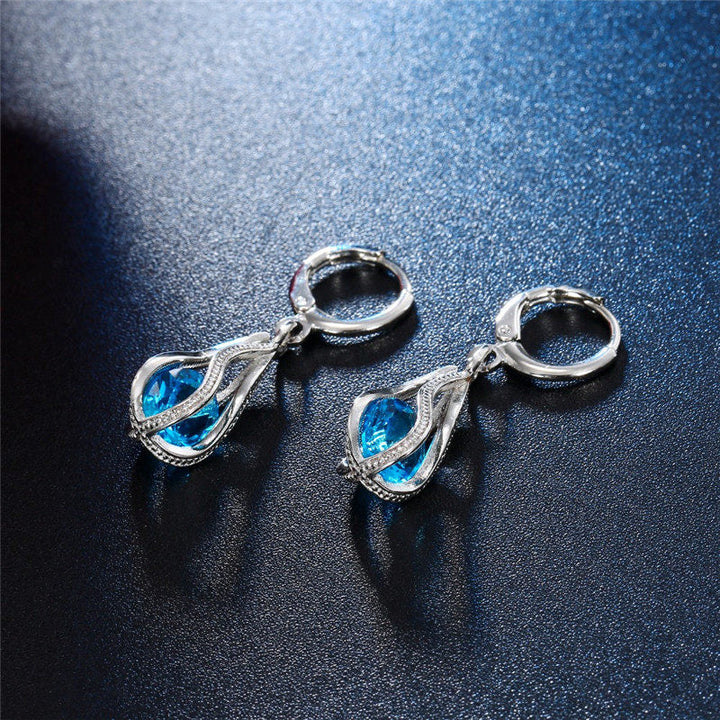 Festive Christmas Earrings | Holiday-Themed Jewellery Set-Oceanic Blue-State of Style