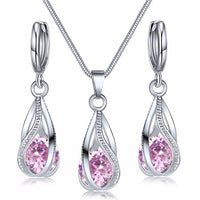 Festive Christmas Earrings | Holiday-Themed Jewellery Set-Pink Rose-State of Style