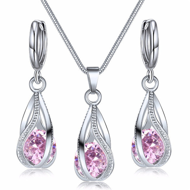 Festive Christmas Earrings | Holiday-Themed Jewellery Set-Pink Rose-State of Style