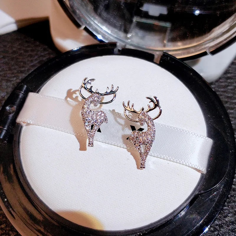 Festive Reindeer Earrings | Christmas Jewellery for Women-State of Style