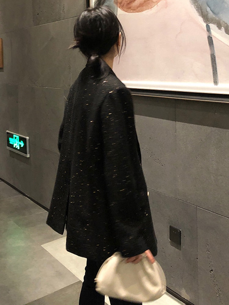 FeysBlazer | Elegant Plus Size Women's Blazer-Black-XS-State of Style