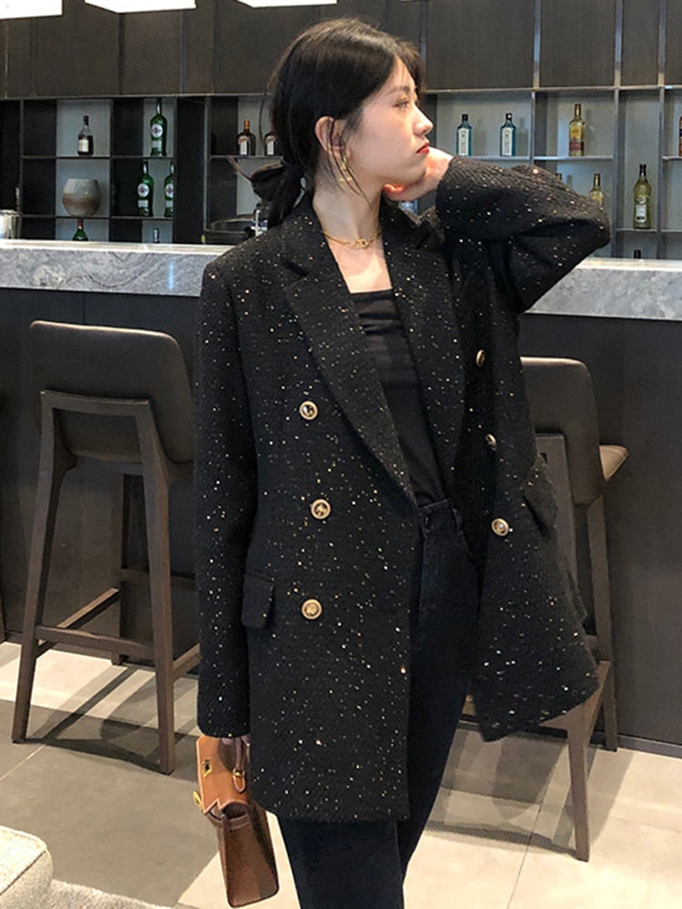 FeysBlazer | Elegant Plus Size Women's Blazer-Black-XS-State of Style