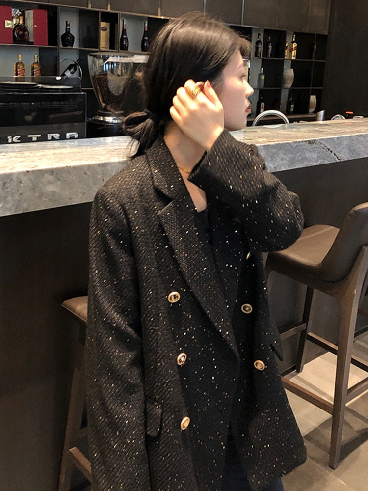 FeysBlazer | Elegant Plus Size Women's Blazer-Black-XS-State of Style