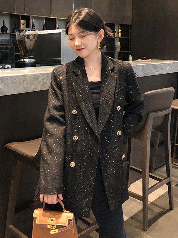 FeysBlazer | Elegant Plus Size Women's Blazer-Black-XS-State of Style