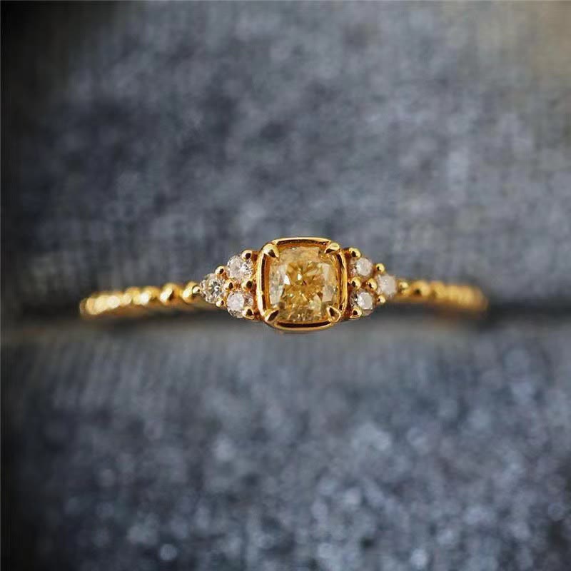 Soft Natural Citrine Ring - Alina