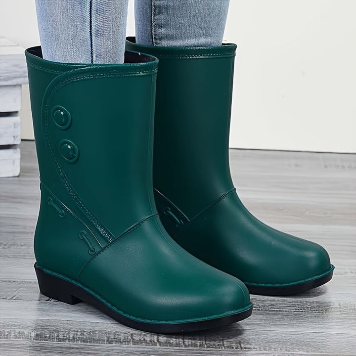 Ladies' waterproof and comfortable rain boots with non-slip sole – Elora