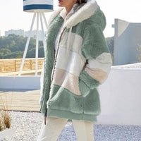 Fibi Plush Cardigan with Hood | Warm, Soft & Stylish for Winter-Mint Green-S-State of Style