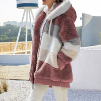 Fibi Plush Cardigan with Hood | Warm, Soft & Stylish for Winter-Wine Red-S-State of Style