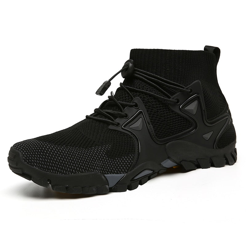 FienSneaks | Stylish High-Top Shoes for Men-Black-7.5-State of Style