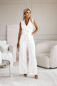 Figure-hugging & Versatile Women's Jumpsuit with Comfort Stretch – Linnea-White-S-State of Style