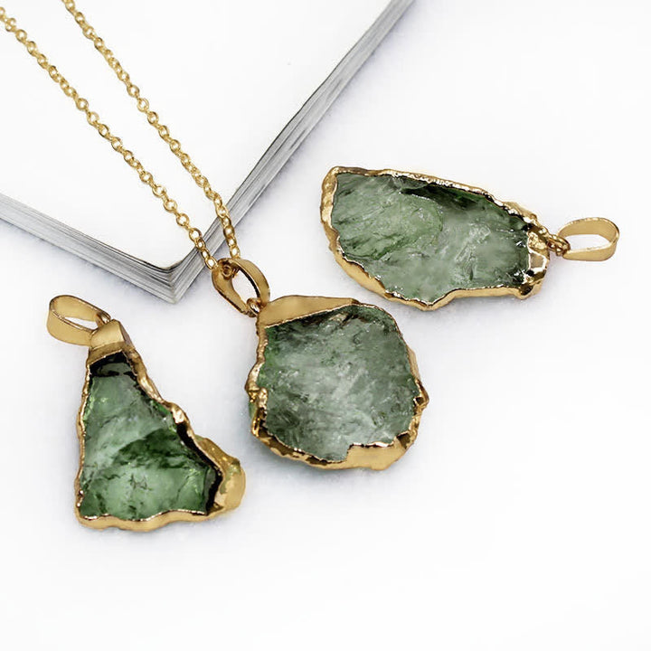 Fine Natural Moldavite Necklace - Lyra-State of Style