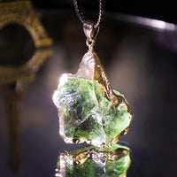 Fine Natural Moldavite Necklace - Lyra-State of Style