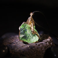 Fine Natural Moldavite Necklace - Lyra-State of Style
