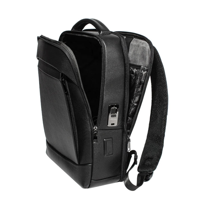 Men’s Large-Capacity Business Laptop Backpack with Fingerprint Lock – Anti-Theft